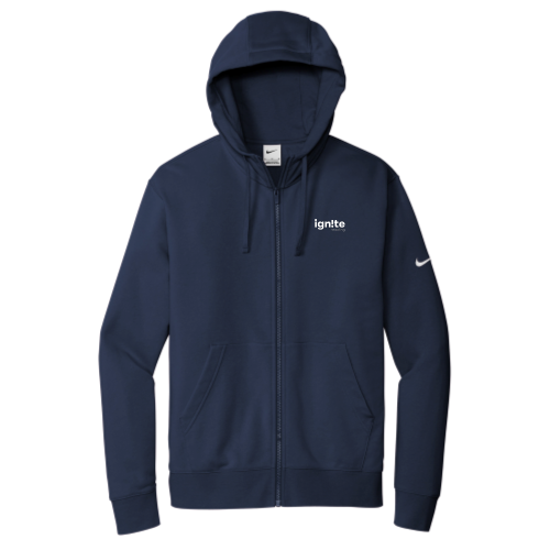 Ignite Reading - Nike Club Fleece Sleeve Swoosh Full-Zip Hoodie v1