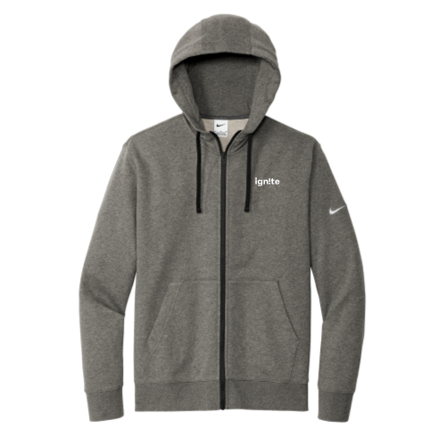Ignite Reading - Nike Club Fleece Sleeve Swoosh Full-Zip Hoodie v1