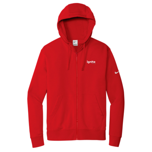Ignite Reading - Nike Club Fleece Sleeve Swoosh Full-Zip Hoodie v1