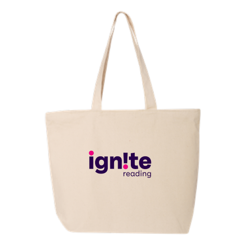 Ignite Reading - 25L Canvas Zippered Tote