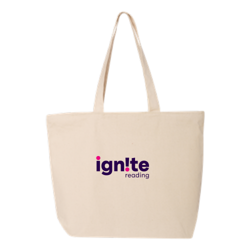Ignite Reading - 24.5L Canvas Zippered Tote